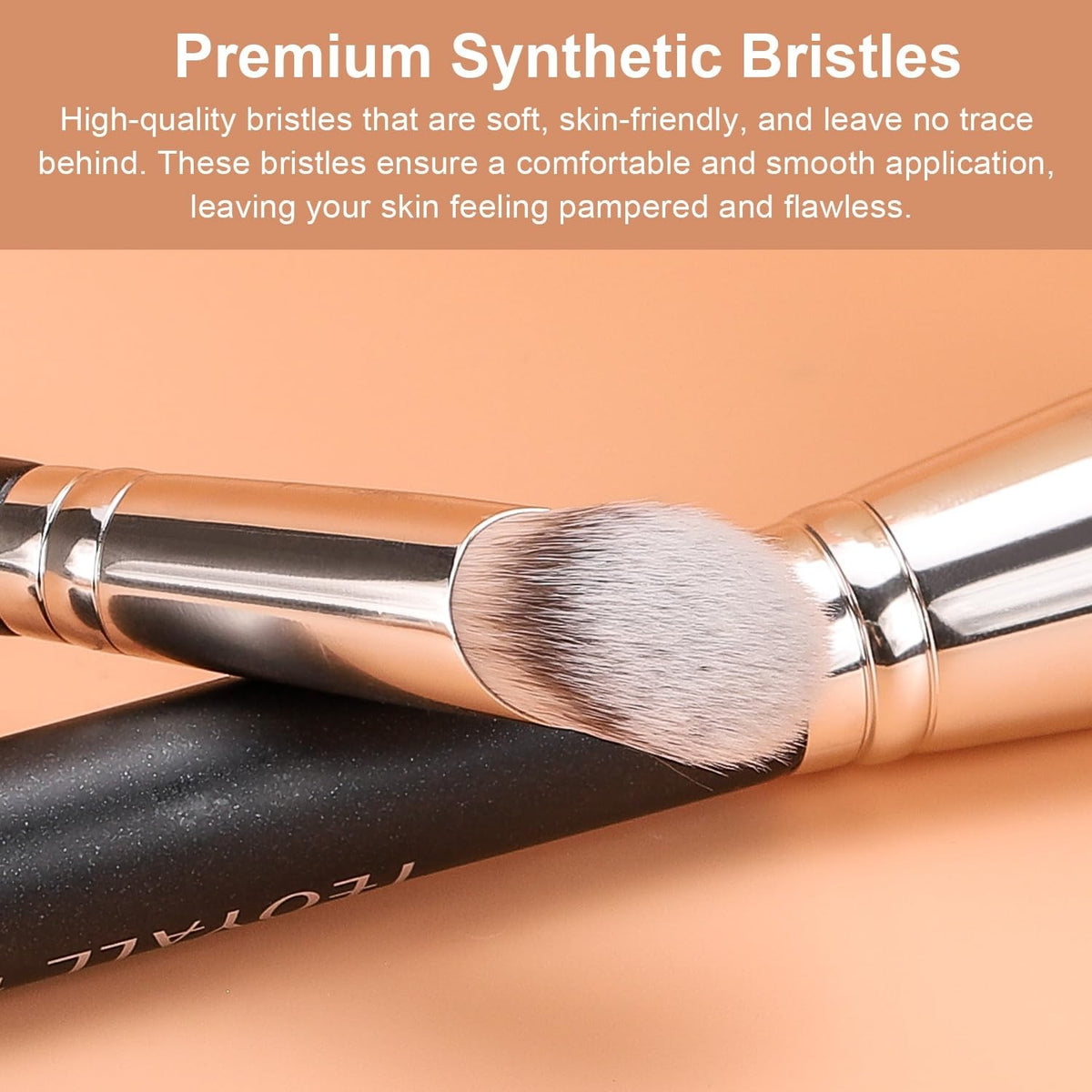 Angled Makeup Brush for Under Eye Concealing & Contouring - Cruelty-Free