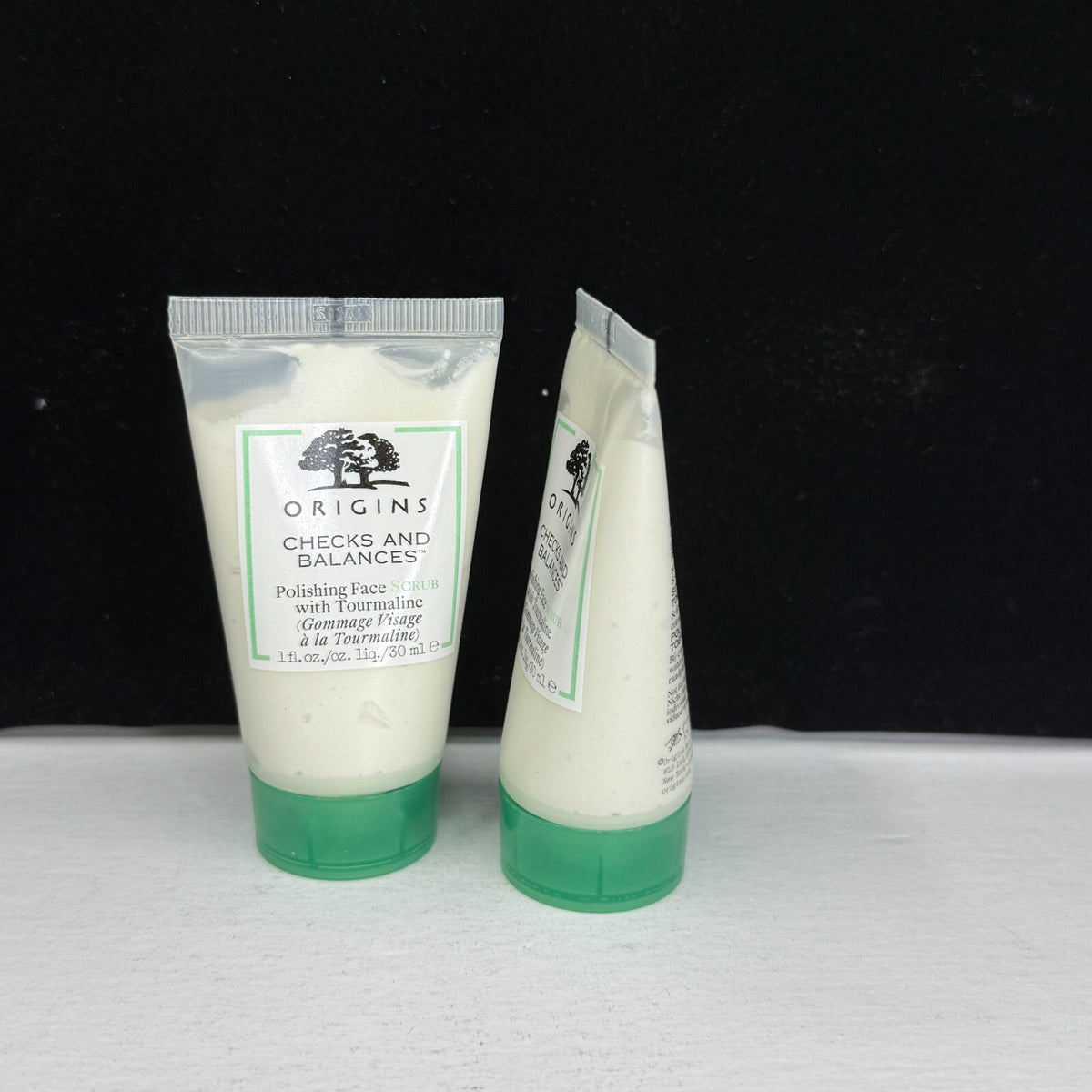 Origins Checks Balances Polishing Face Scrub W/Tourmaline 2 oz total