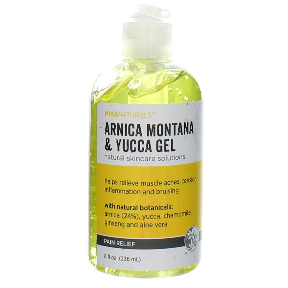 Natural Anti-Aging Gel with Arnica & Yucca for Muscle Relief - 8 fl oz 2 Pack