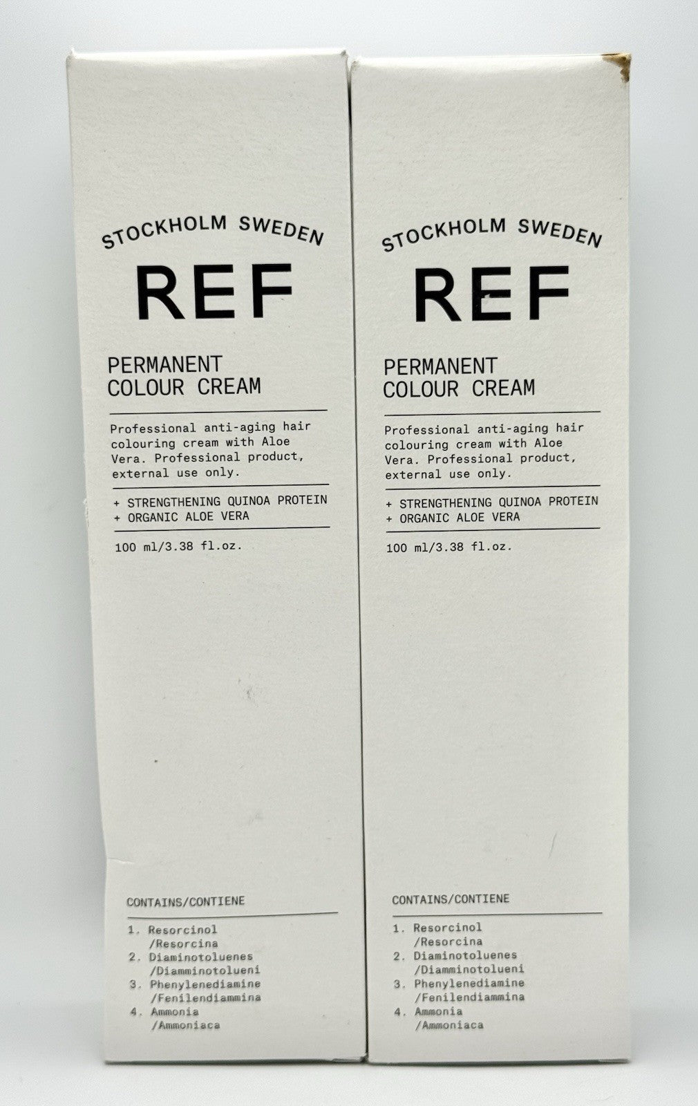 REF Professional Anti-Aging Hair Color 7.43 Golden Copper Blonde - 2x