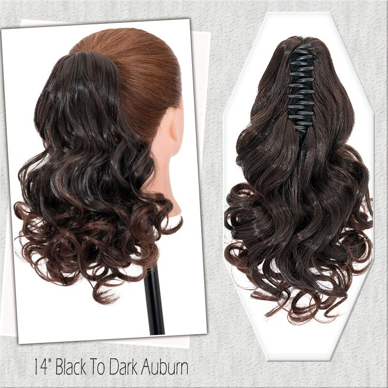 Fake Ponytail Clip-In Hair Extension Thick Natural Look 14 Inches