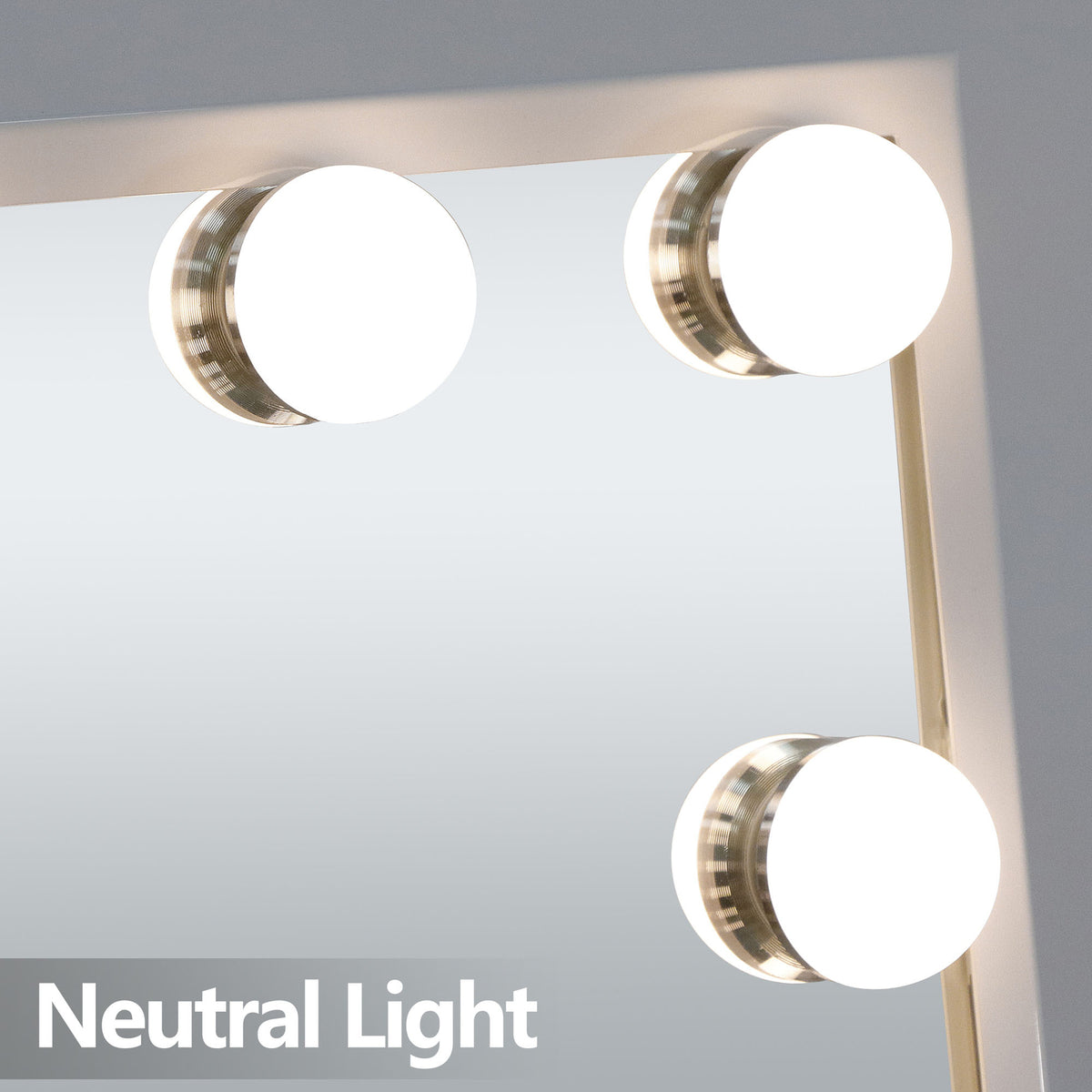 Lighted Cosmetic Vanity Mirror Hollywood Style with Dimmable Touch Control