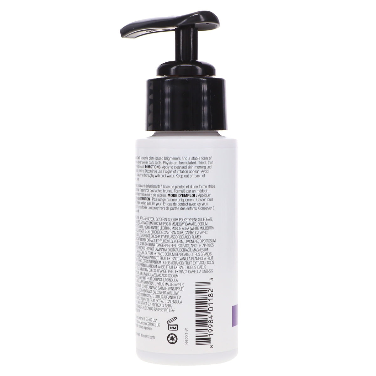 Brightening Face Serum with Vitamin C & Botanical Lighteners - 2 oz