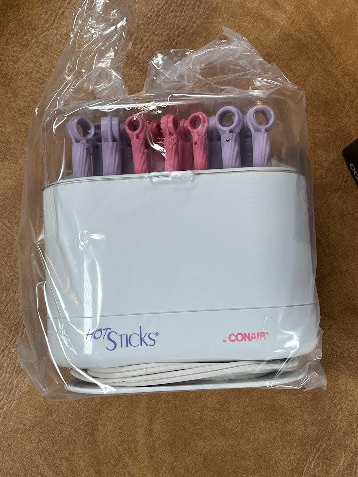 Vintage Conair 80s Hot Sticks Travel Hot Rollers - Flexible Bendable, NEW