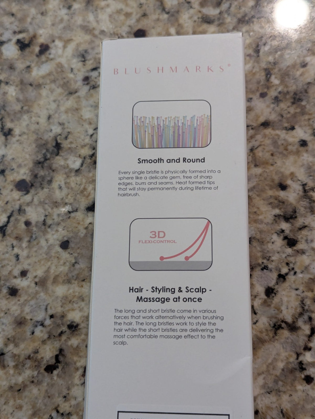 Pink Detangling Hair Brush with Flex-Control 3D Design - Easy Styling