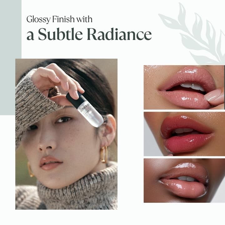 Moisturizing Lip Oil with Natural Oils - Hydrating Lip Treatment 3.71 mL