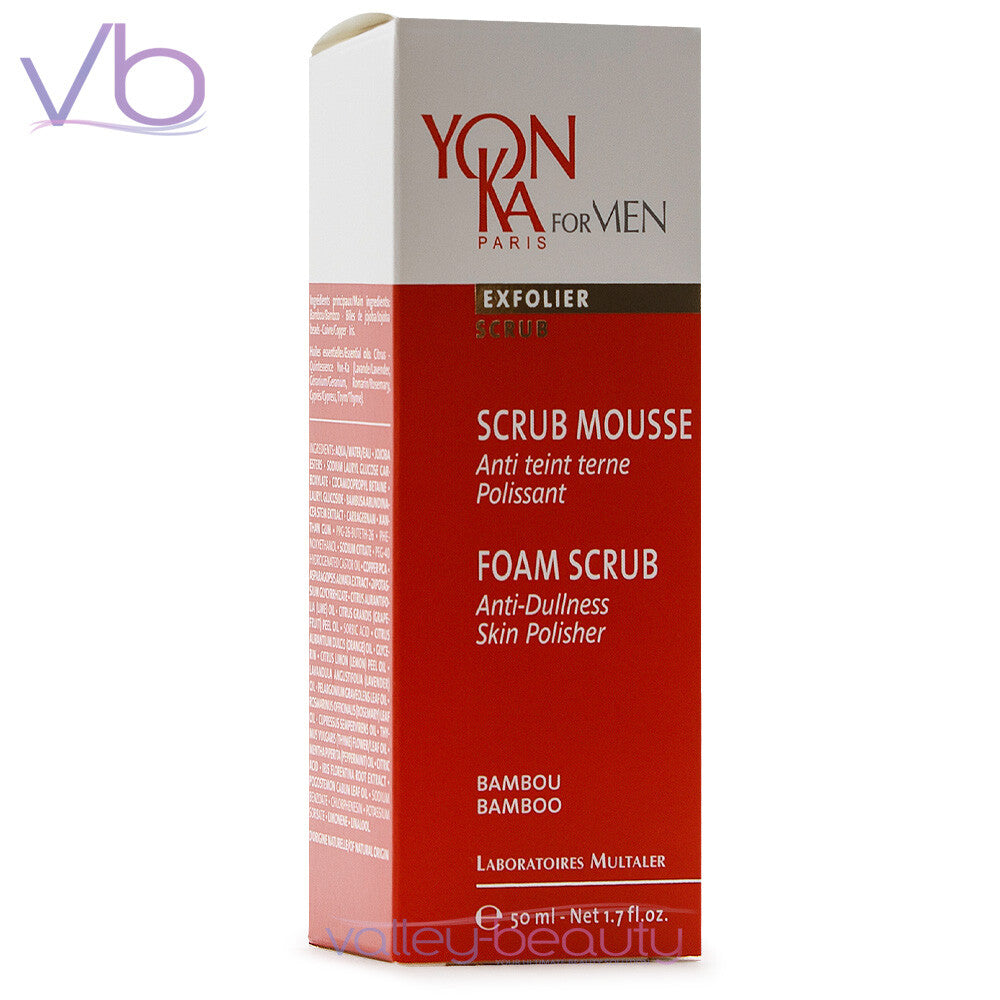 YONKA FOR MEN Foam Scrub | Anti-Dullness Gentle Exfoliator & Skin