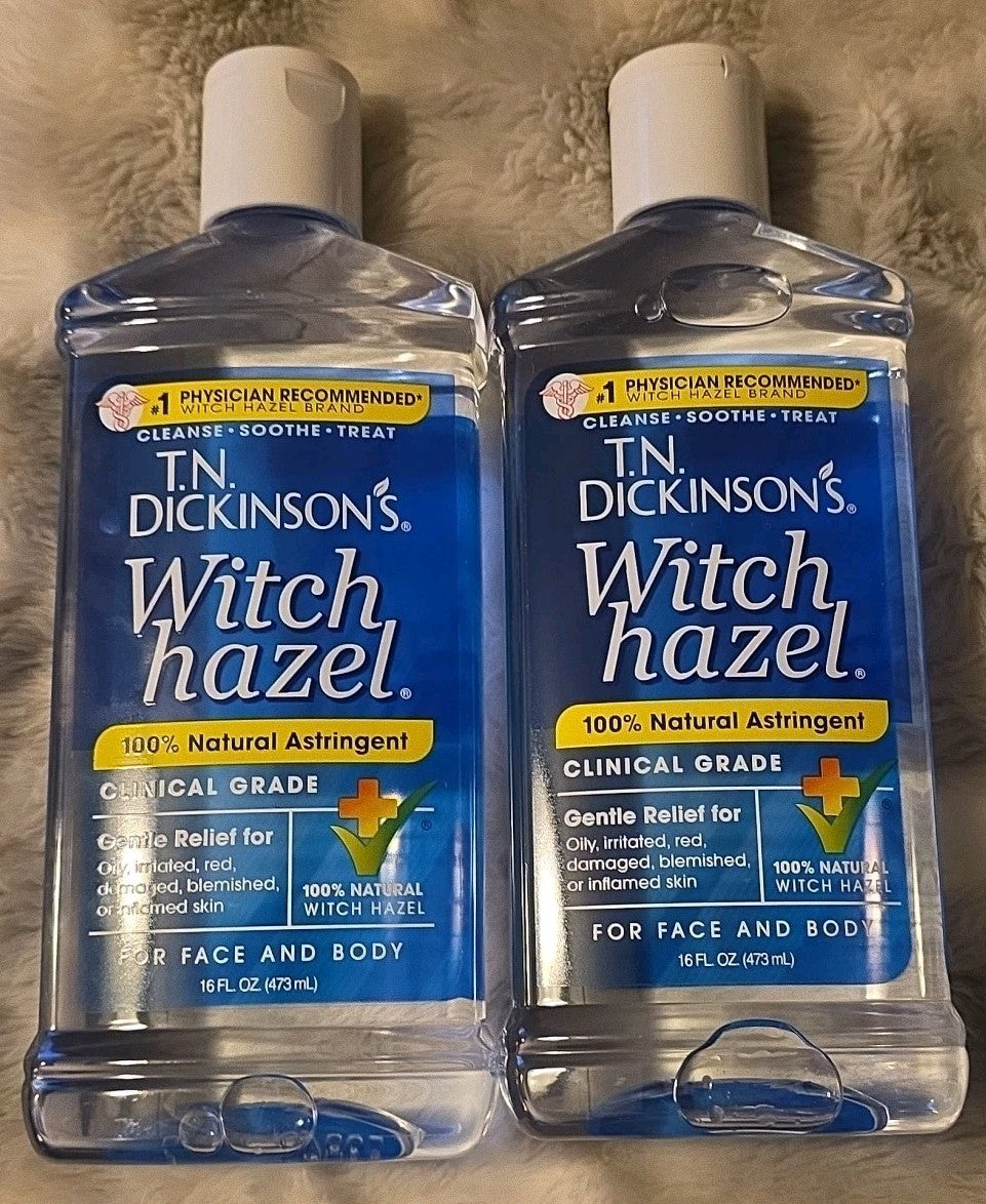 Witch Hazel Astringent 16oz Natural Skin Toner - 2 Pack