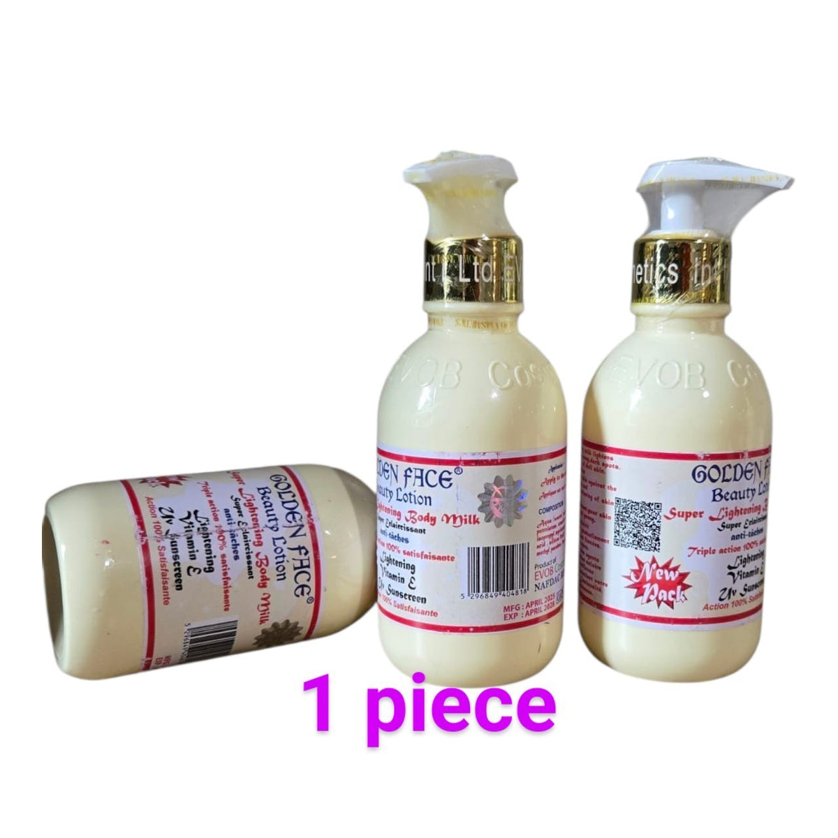 Golden Face Lightening Body Lotion with Vitamin E - 250ml