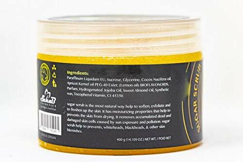 Exfoliating Body Scrub Polish Sugar Cellulite Exfoliator, Stretch