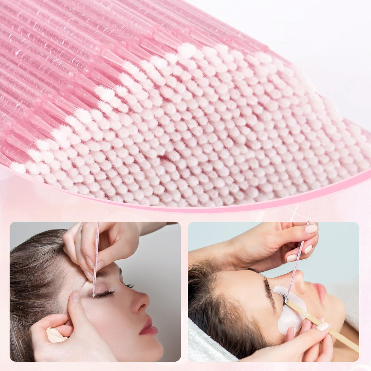 Micro Applicator Brushes 300Pcs Micro Swabs for Eyelash Extension & Makeup