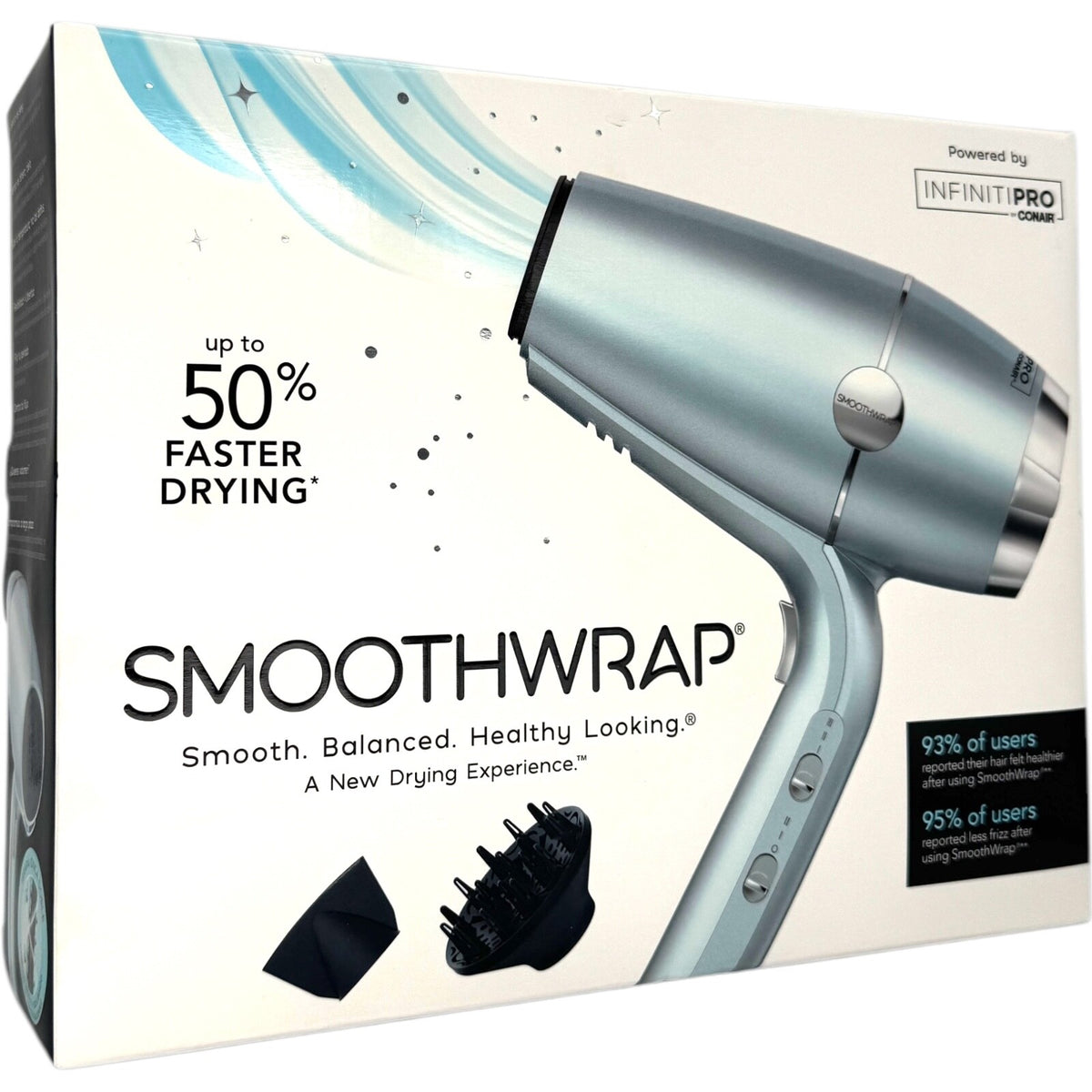 Conair InfinitiPRO Dual Ion Ceramic Hair Dryer 1875W Mint 910N
