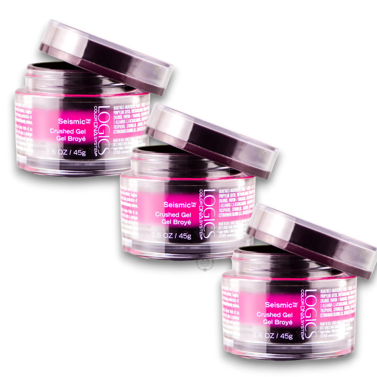 LOGICS COLOR DNA SYSTEM Seismic Crushed Gel 1.6 oz - Set of 3