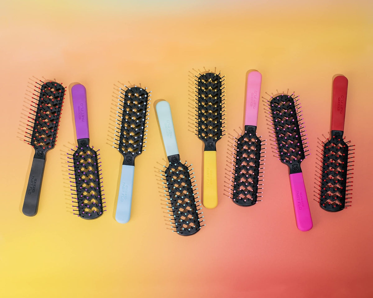 Color Vent Hair Brush for Blow Drying & Detangling - Anti-Static, Quick-Dry, Frizz-Free Styling