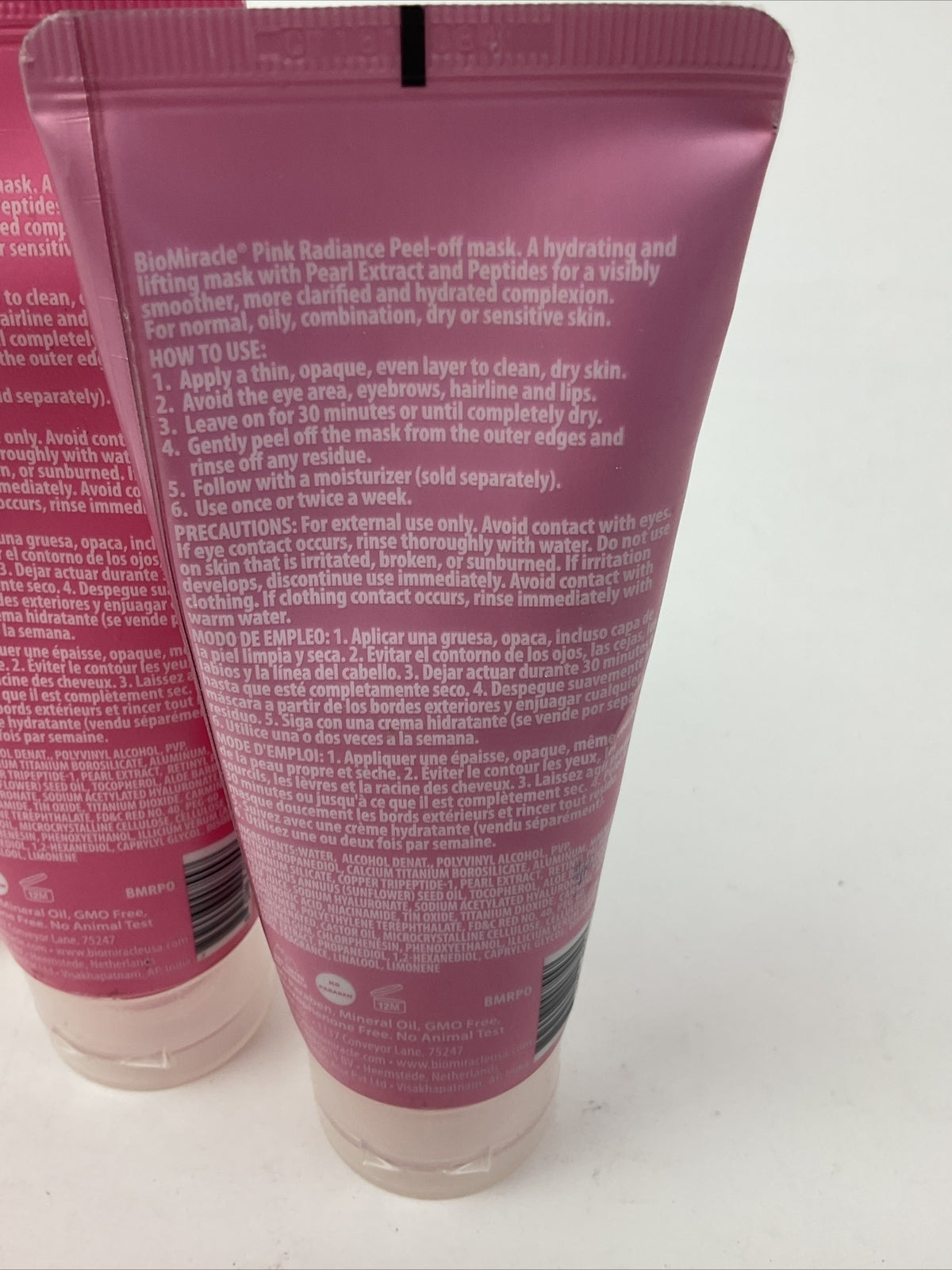 Pink Radiance Peel-Off Face Mask 3.5oz - 3 Pack