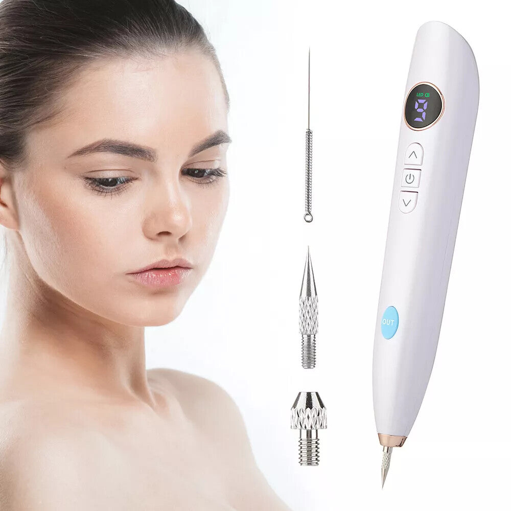 Laser Mole & Skin Tag Remover Pen - 9 Level Adjustable Spot Treatment