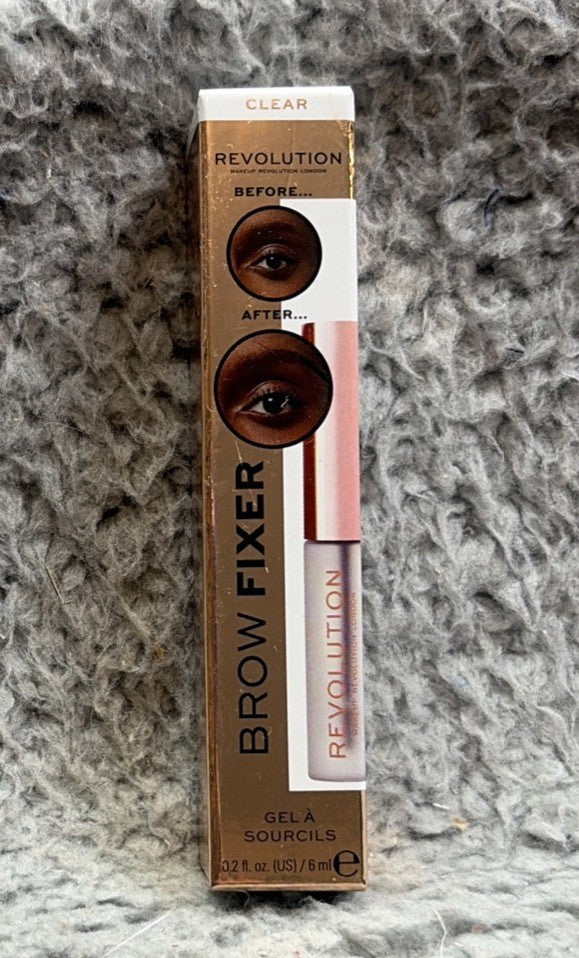 Makeup Revolution Clear Brow Fixer - Set of 4, Eyebrow Styling Gel