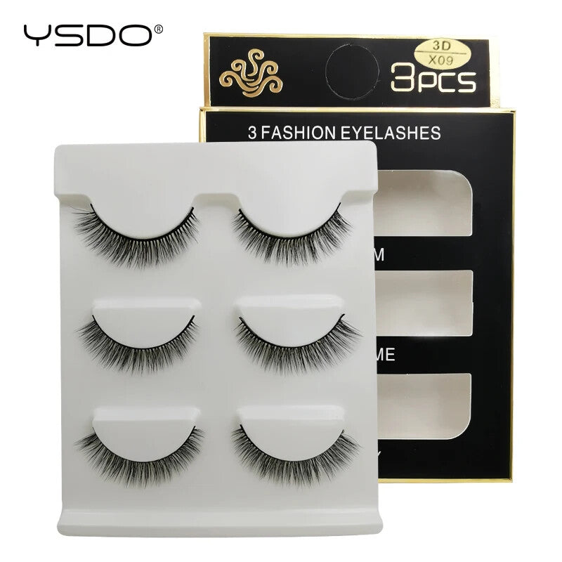 Wholesale 30 Pairs False Eyelashes Natural 3D Faux Cils Cruelty-Free Reusable