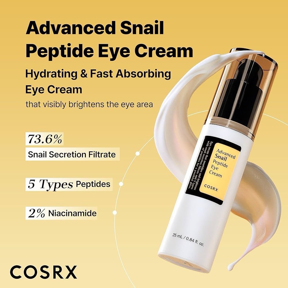 COSRX Snail Mucin Peptide Eye Cream 0.84 fl oz - Anti-Aging Dark Circles