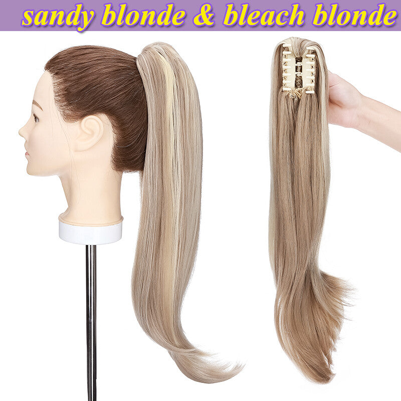 Extra Thick 12-Inch Clip-In Ponytail Hair Extension - Natural & Wavy