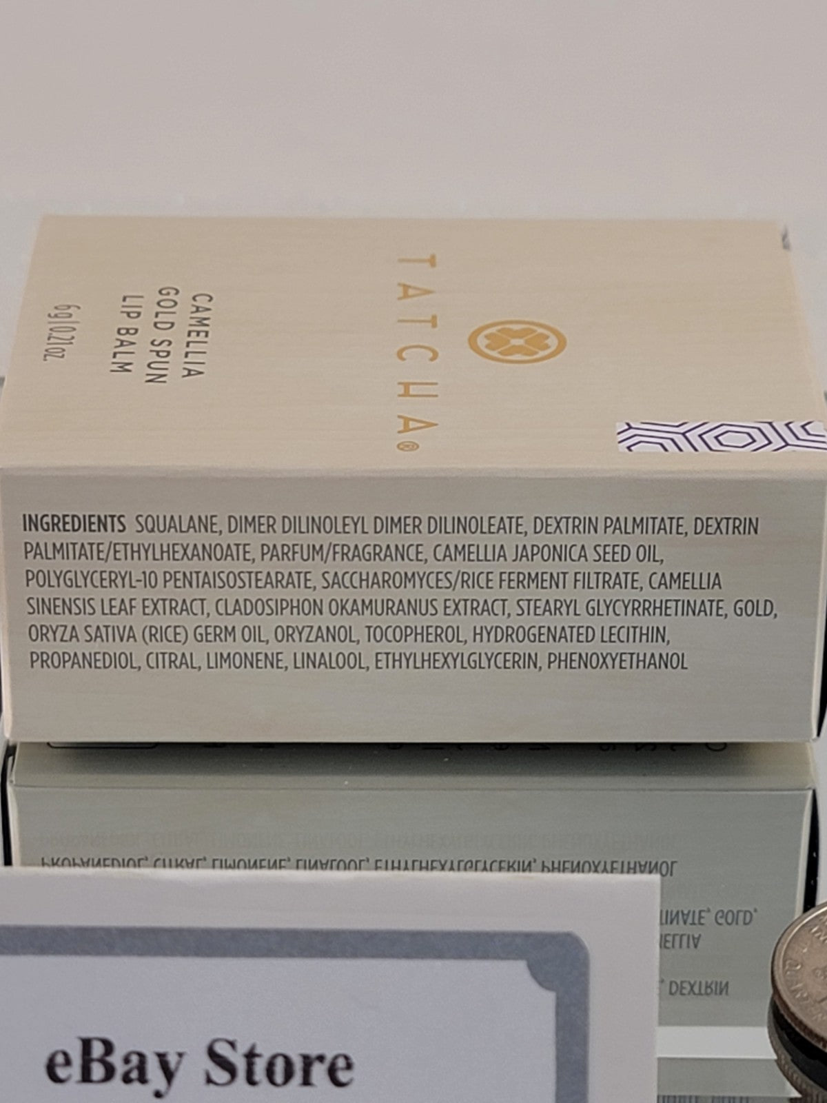 Lip Balm with 23K Gold Flakes & Japanese Camellia Oil - Hydrating & Nourishing 0.21 oz