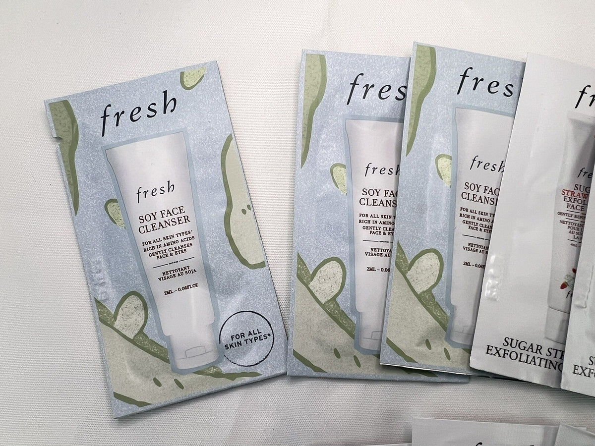 15-Piece Fresh Sample Lot - Cleanser, Black Tea Mask & Kombucha