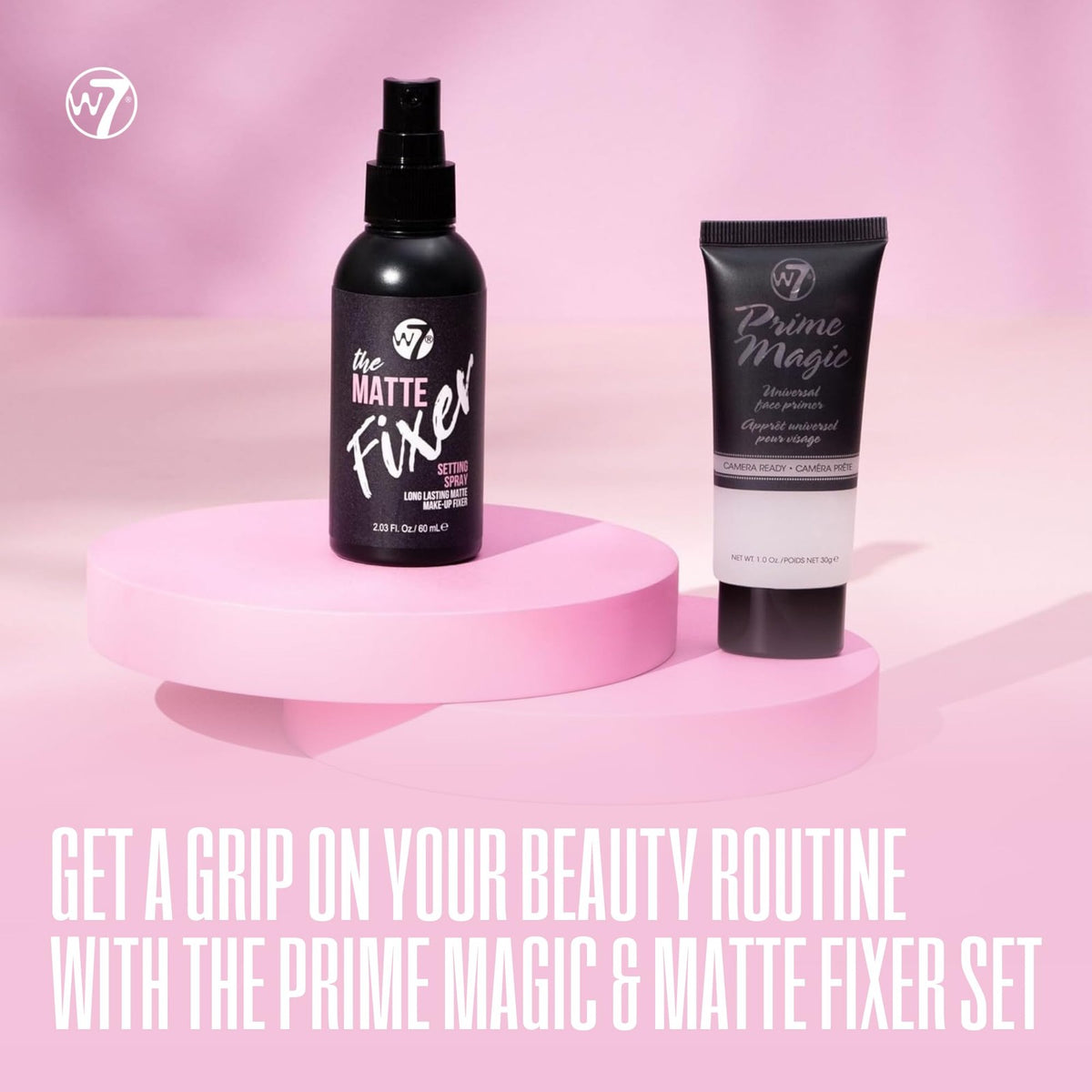Matte Primer & Setting Spray Duo - Vegan Makeup Base & Finisher