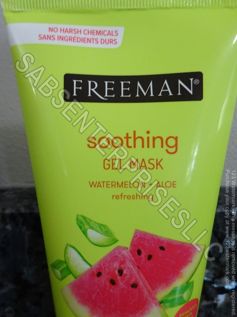 5 Pack Watermelon + Aloe Soothing Gel Mask, 6 oz Each
