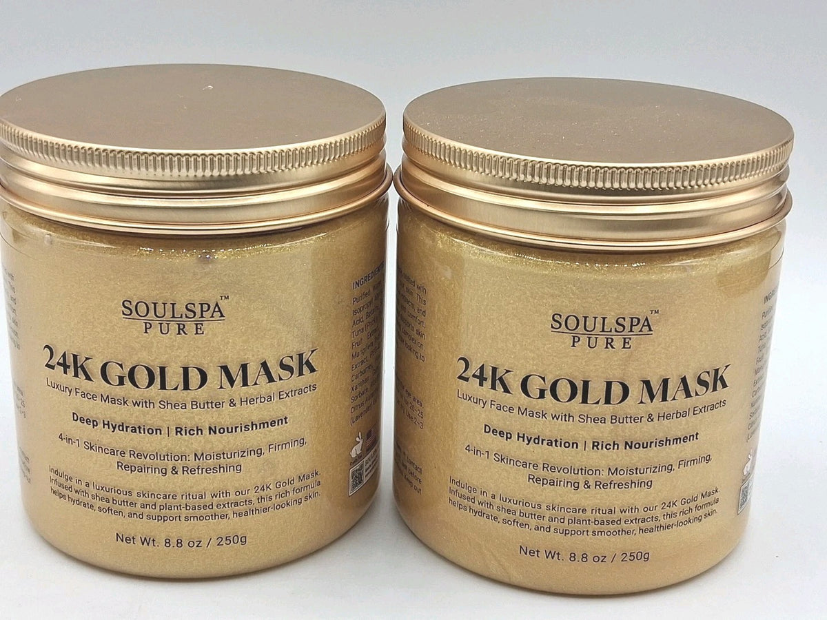 24K Gold Deep Hydration Face Mask - 8.8 oz Duo