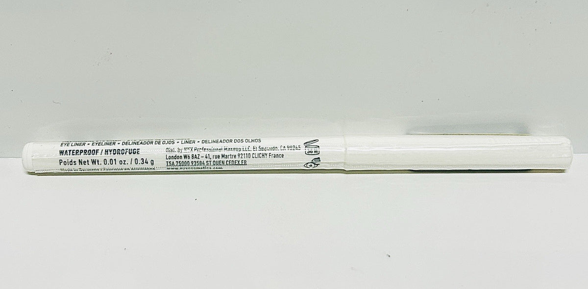 retractable eye liner pencil in white - 36 hour wear, waterproof