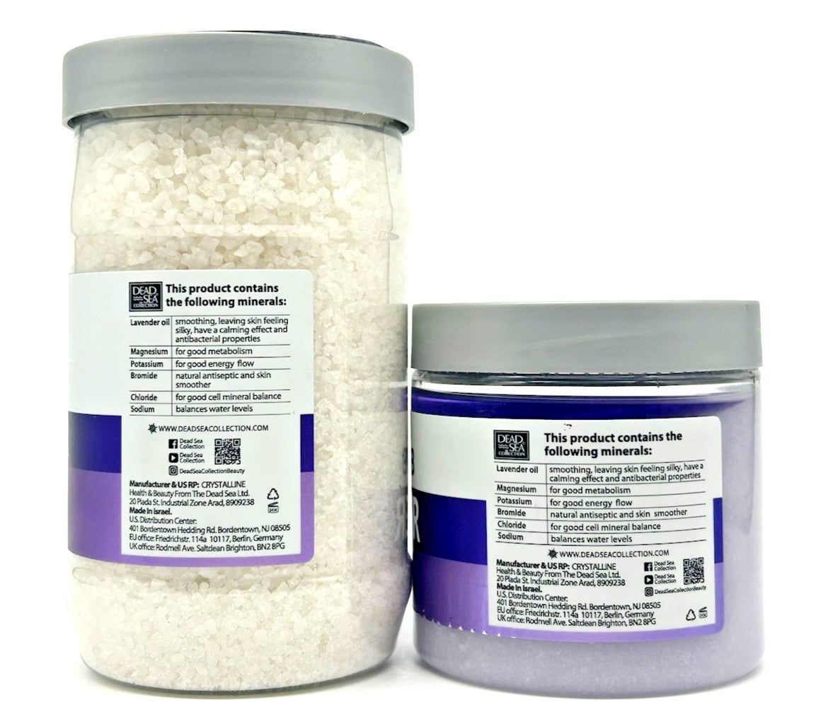 Dead Sea Collection Lavender Bath Salts (34.2 oz) &Mineral Salt Scrub