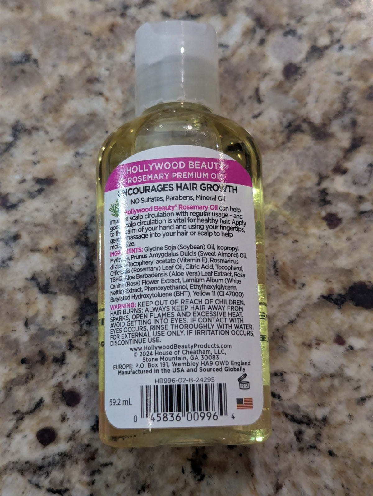 Rosemary Hair & Scalp Oil for Thickening Nourishing 2oz - Hair Treatment