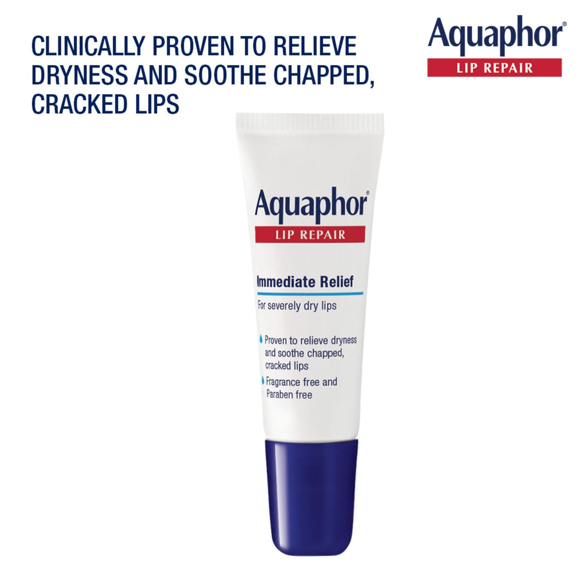 Moisturizing Lip Balm Pack - Aquaphor Lip Repair Ointment, 0.35 oz, 2 Pack