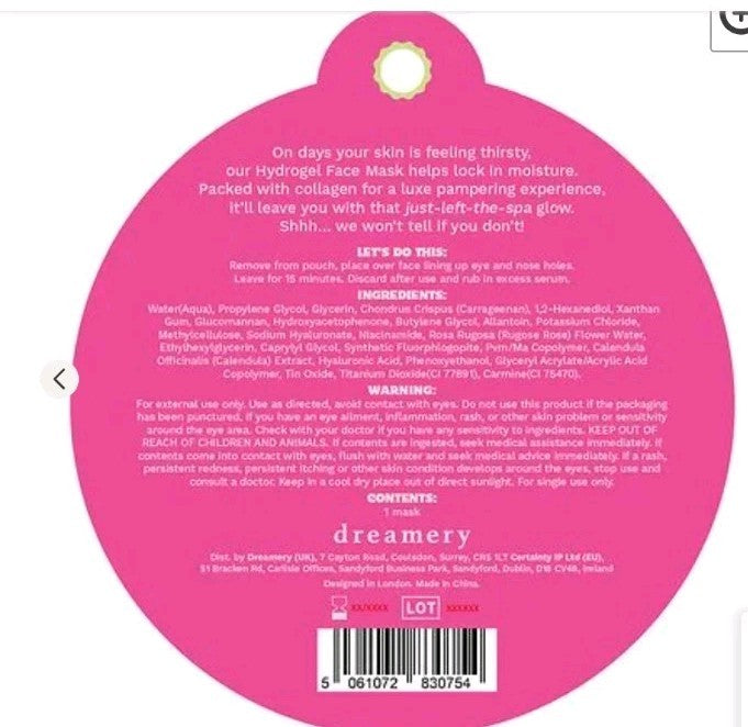 Hydrogel Facial Mask - 7 Pack Collagen Treatment
