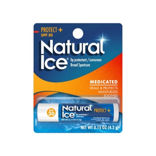 Lip Balm with Sunscreen SPF 30 - Natural Ice 0.16Oz Tube for Protection