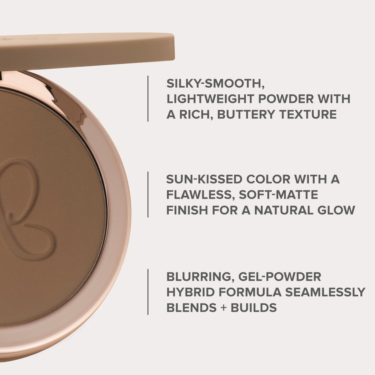 Weightless Sun-Kissed Bronzer - Blurring Pressed Powder for Face & Sculpting