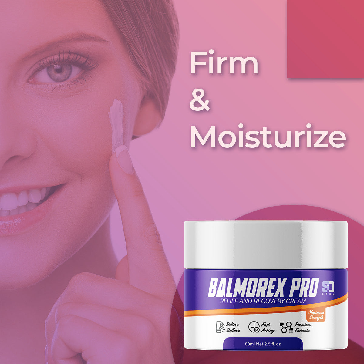 Relief and Recovery Cream - 2.5 oz Moisturizing Skin Care