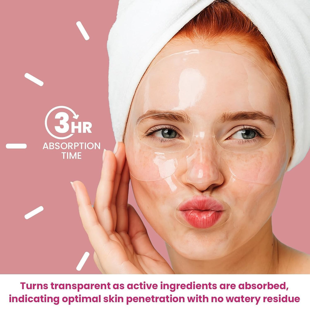 Overnight Deep Collagen Hydrogel Face Mask, 4-Pack