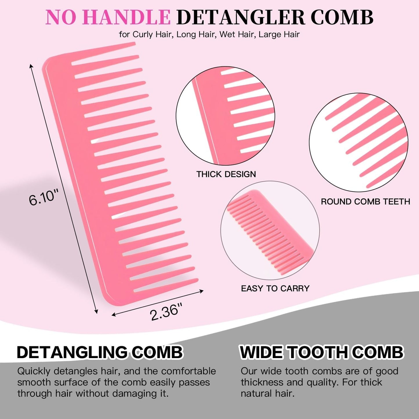 Detangling Round Hair Brush for Curly Hair - 3D Bomb Curl Styling Tool