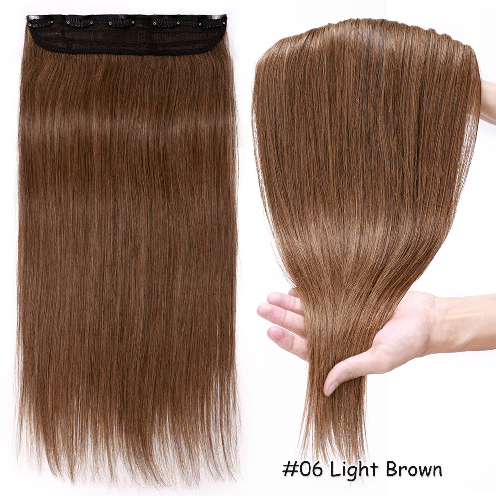 Clip-In Human Hair Extensions Full Head Highlight Straight