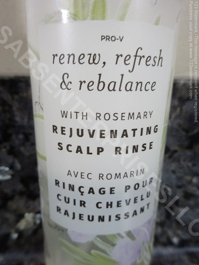 Pantene Pro-V Nutrient Blends Rejuvenating Scalp Rinse with Rosemary - 6 Bottles, 5.8 Fl oz Each