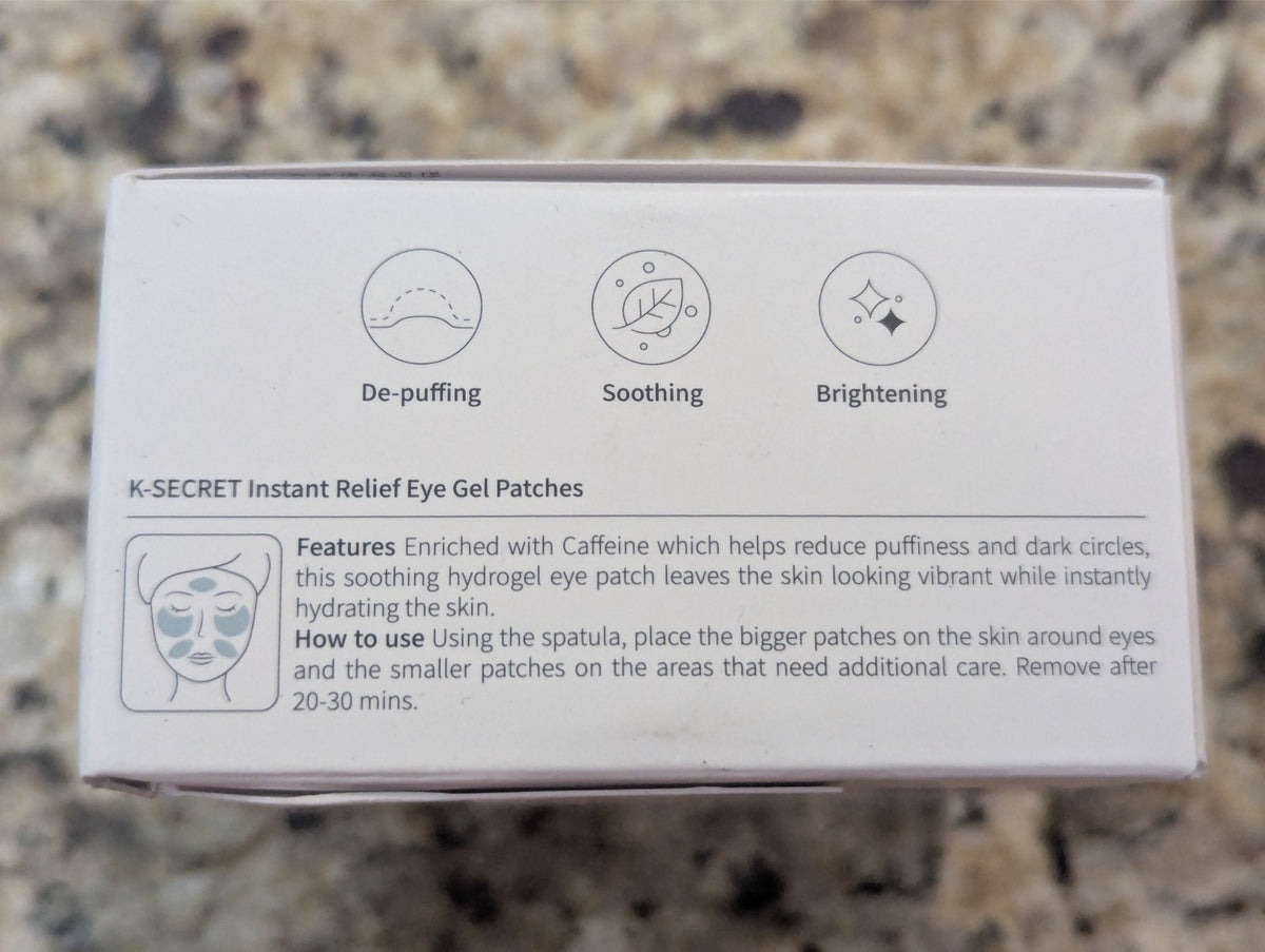 Caffeine Eye Gel Patches for Instant Relief - 60 Count, Eye Care