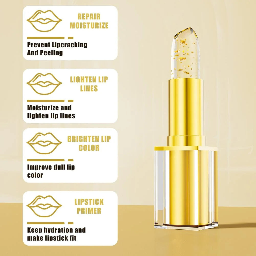 Color Changing Lipstick for Mature Lips - Long Lasting Hydrating Gloss