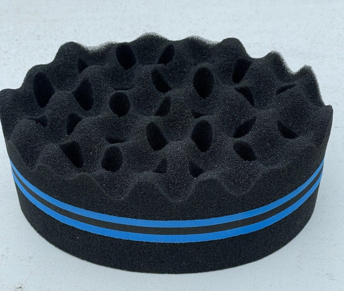 Double Side Hair Sponge Twist Curl Brush Barber Afro Dreads Locking