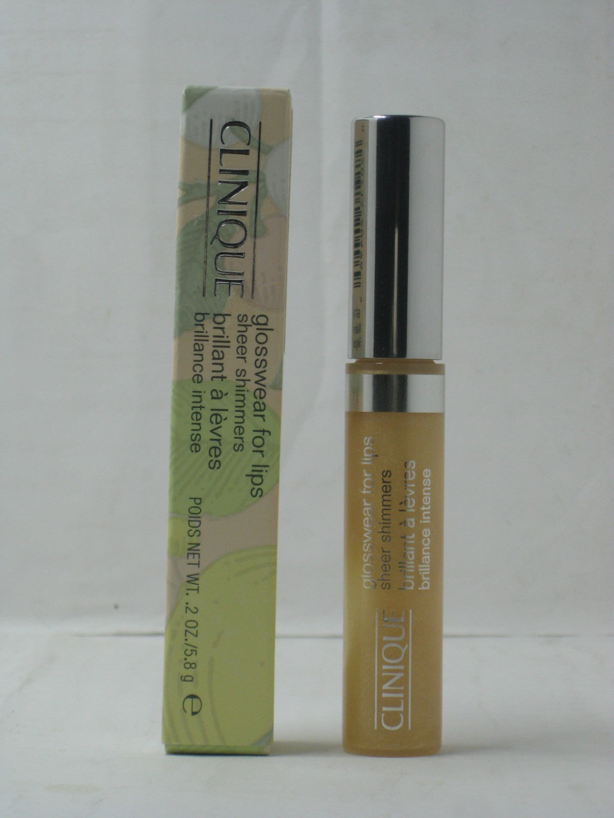 Clinique Lip Gloss #18 Gold Sparkle Full Size Sheer Lip Shine - RARE