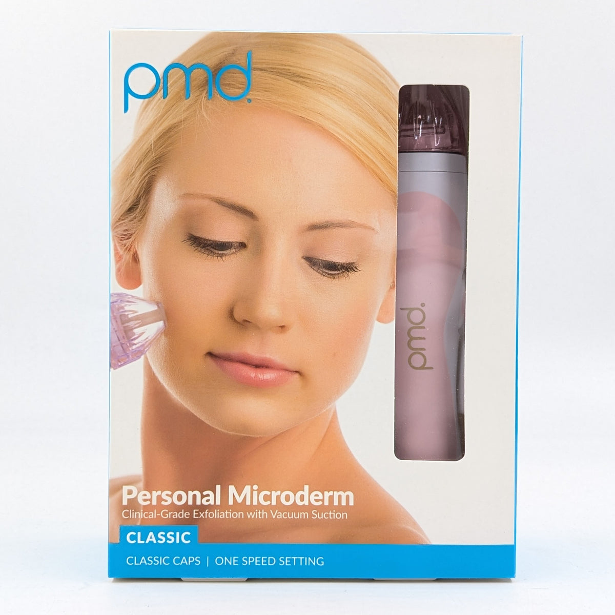 Microdermabrasion Exfoliator Tool with 2 Speeds and Vacuum Suction - Blush