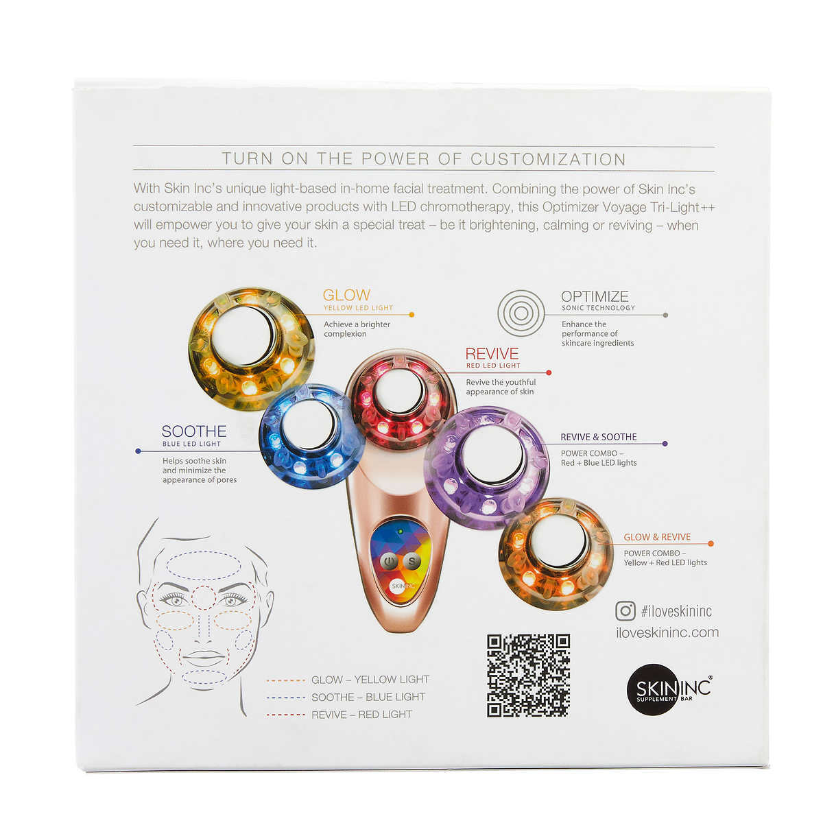 LED Light Therapy Device for Skin Care Facial Anti-Aging Acne