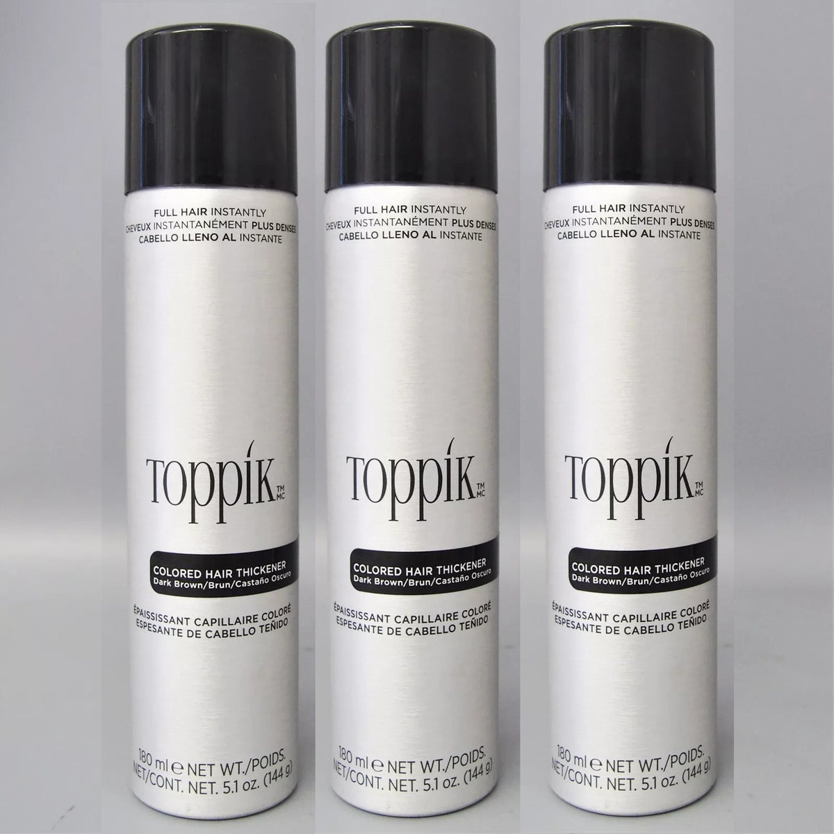 Hair Thickener Spray Dark Brown 5.1 oz - 3 Pack