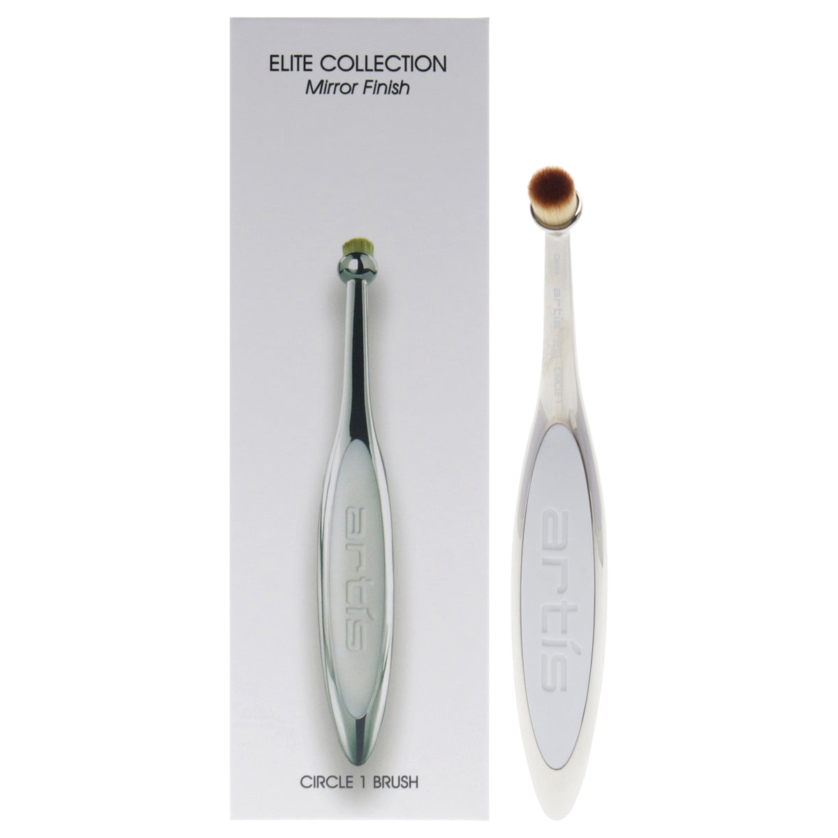 Women’s Makeup Brush with Mirror - Precision Circular Face & Lip Applicator