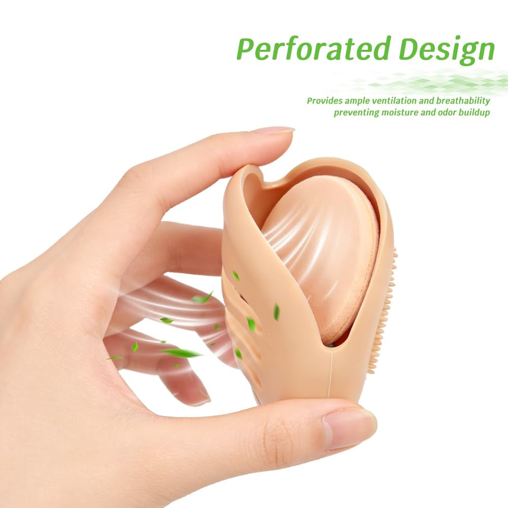 Silicone Makeup Puff Case - Portable Breathable Powder Sponge Holder